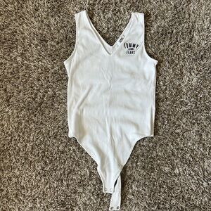 Tommy Hilfigar White Tank Bodysuit Size S